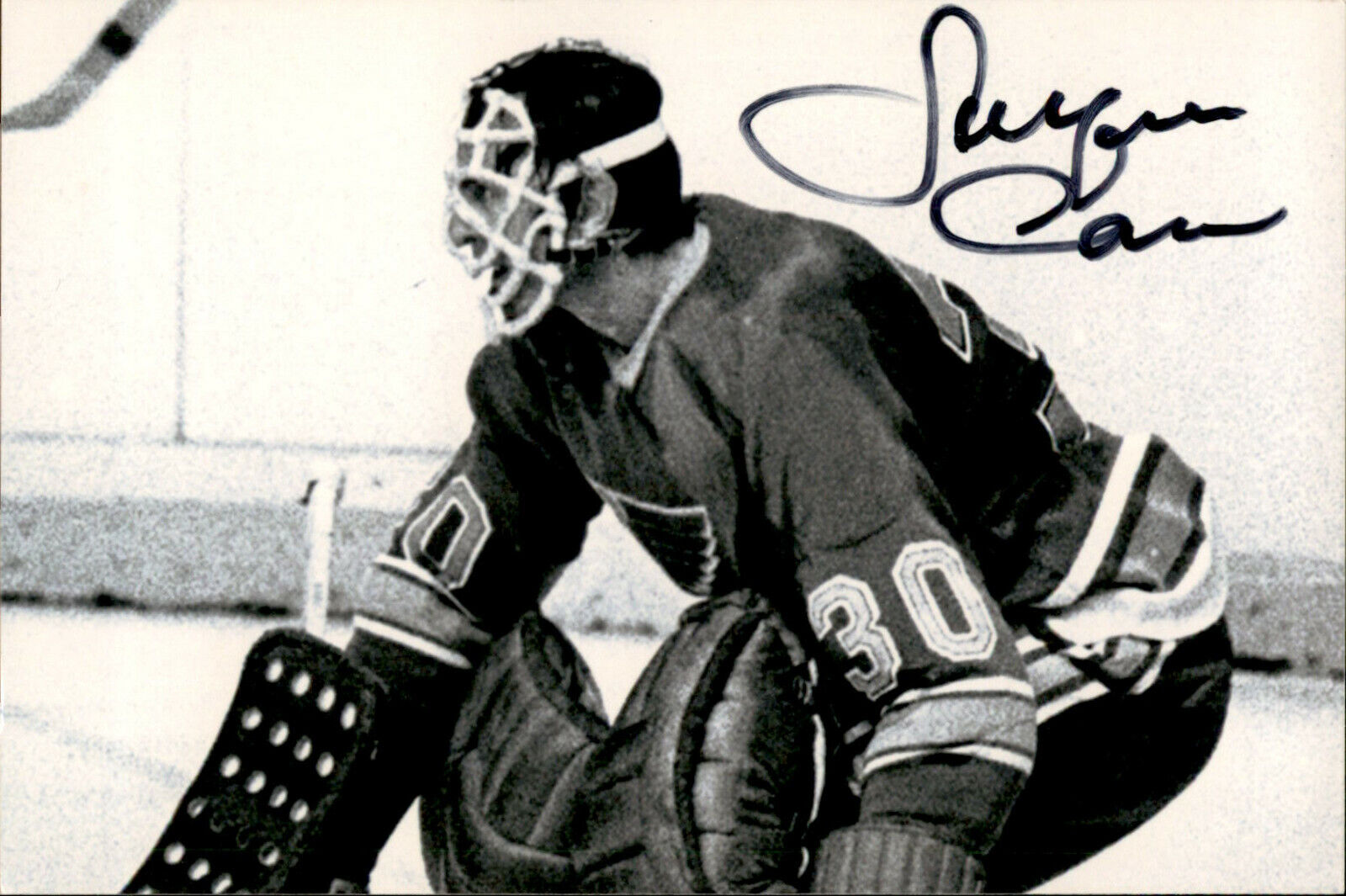 Jacques Caron SIGNED autographed 4x6 Photo Poster painting ST LOUIS BLUES #2