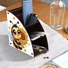 DIY Diamond Painting Kit dreieckige Organizer Box Biene Sonnenblume Holzkiste