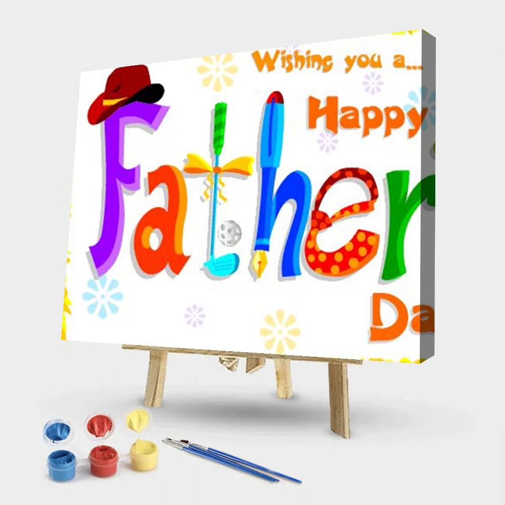 Father'S Day - Painting By Numbers - 50*40CM gbfke