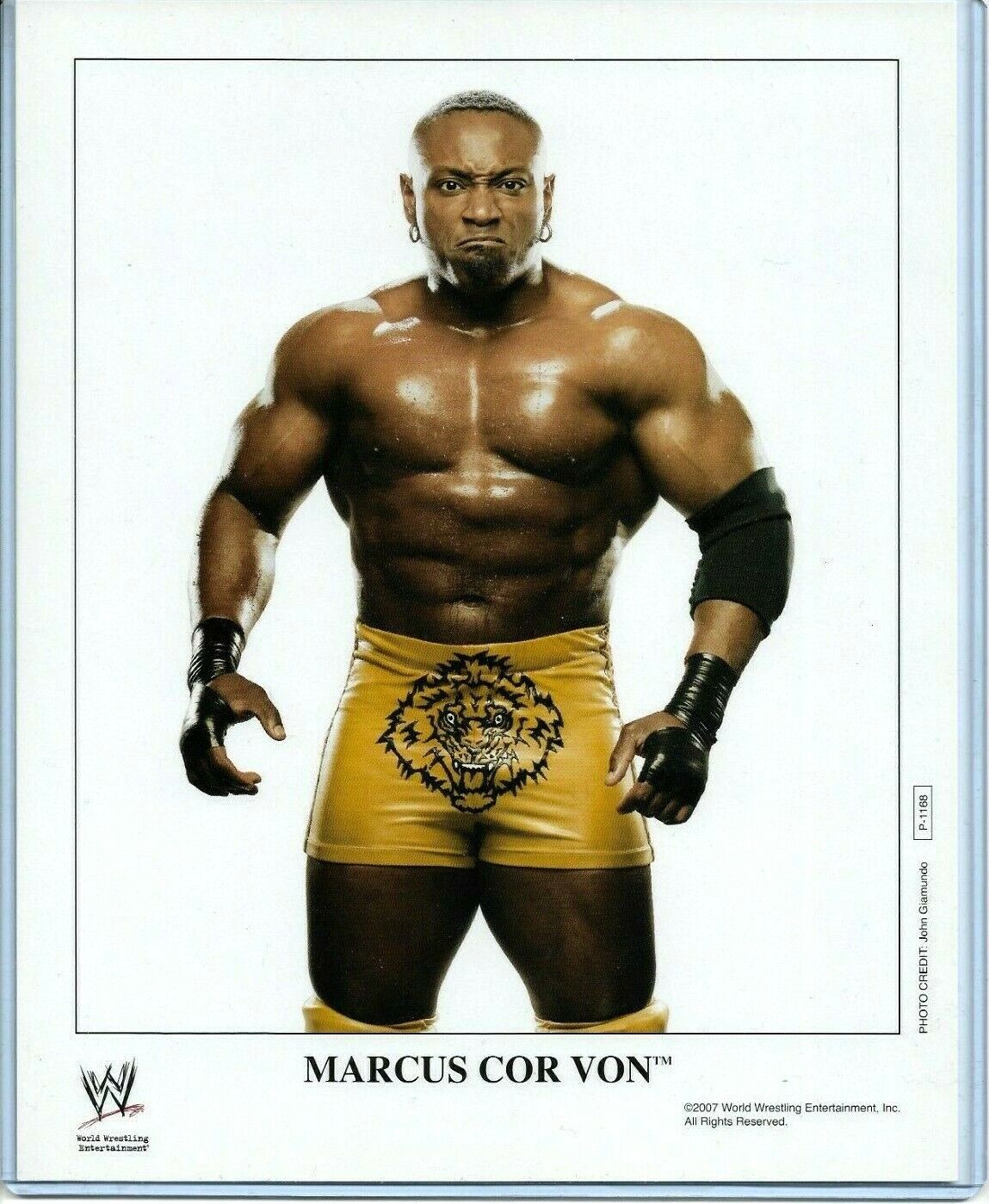 WWE MARCUS COR VON P-1168 OFFICIAL LICENSED AUTHENTIC ORIGINAL 8X10 PROMO Photo Poster painting