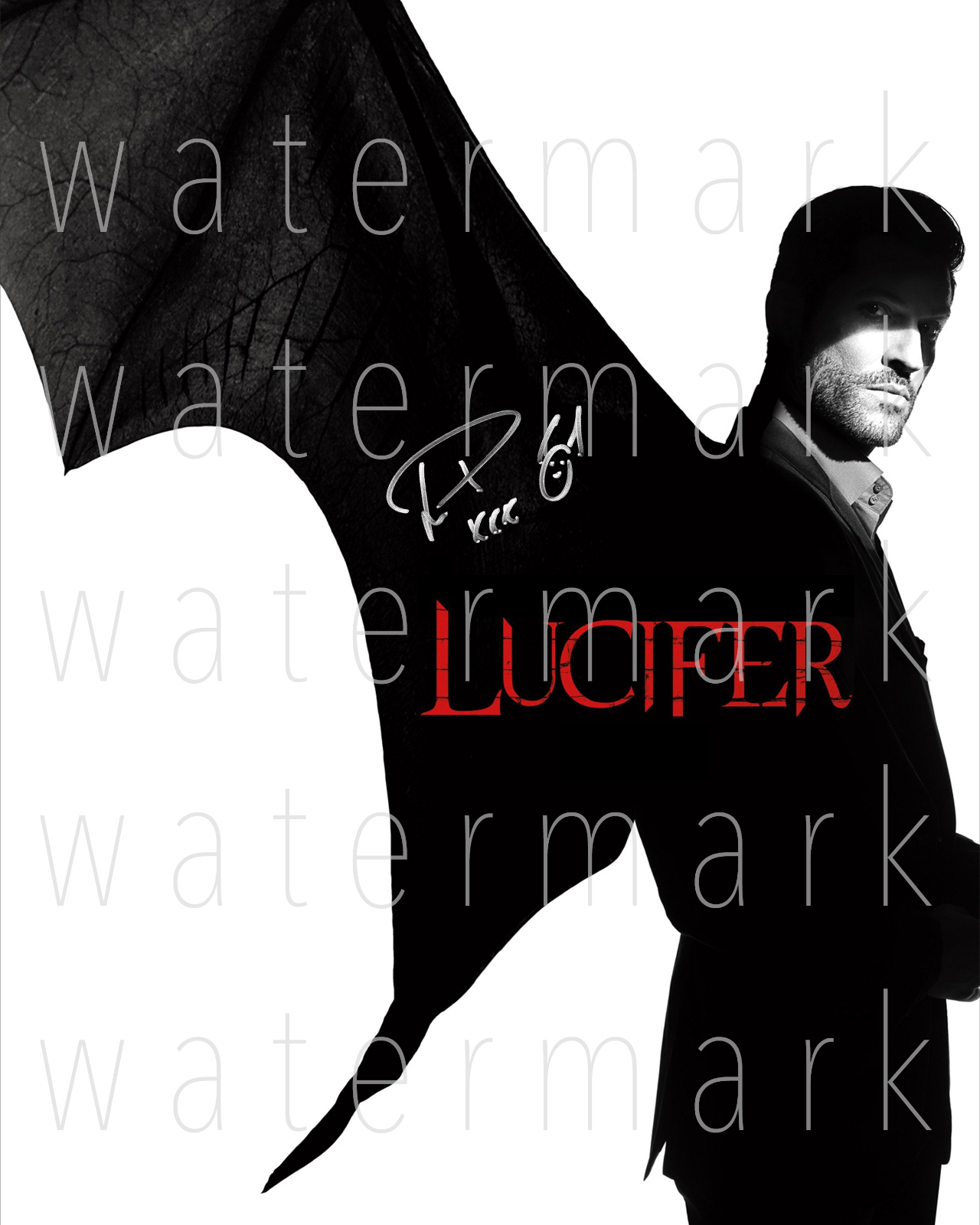 Lucifer Tom Ellis sexy signed 8X10 print Photo Poster painting picture poster autograph RP