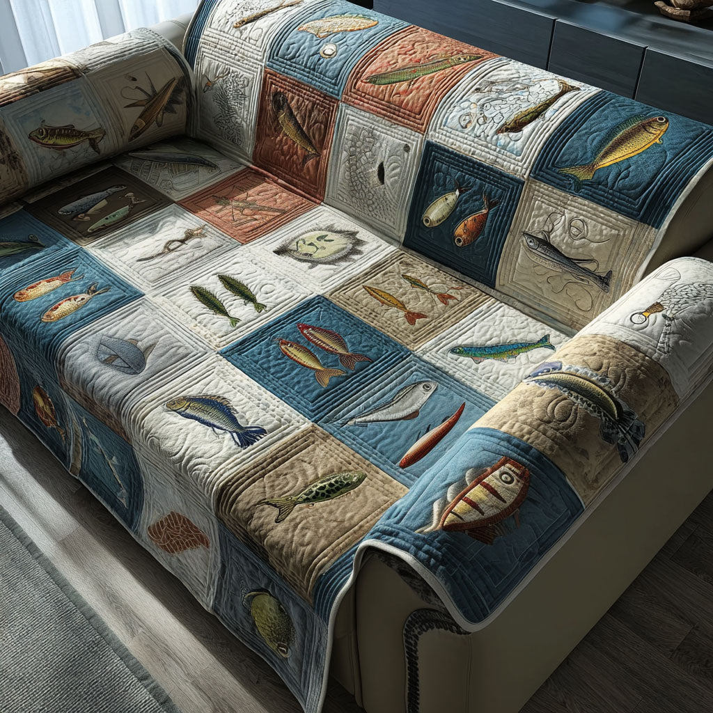 Hidden Cove Quilted Sofa Cover NCU0PT11078 everthome