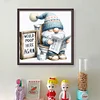 (Multi Style)Gnome-Full Embroidery 3 Strands 11CT Stamped Cross Stitch-45*45CM