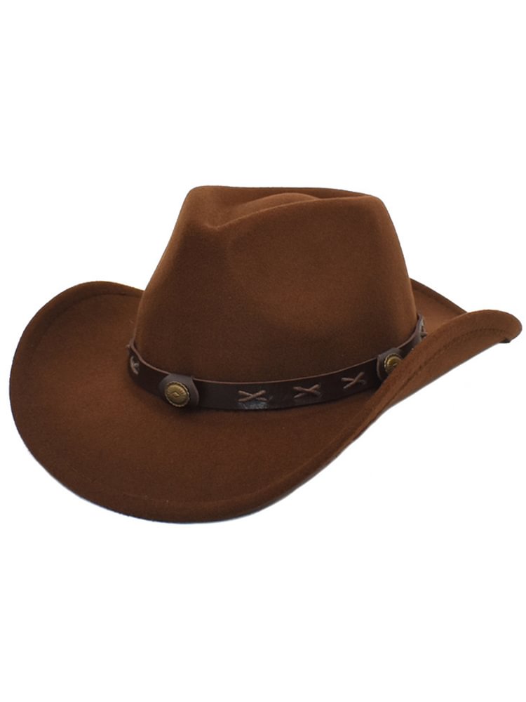BrosWear Vintage Western Cowboy Cowgirl Hat