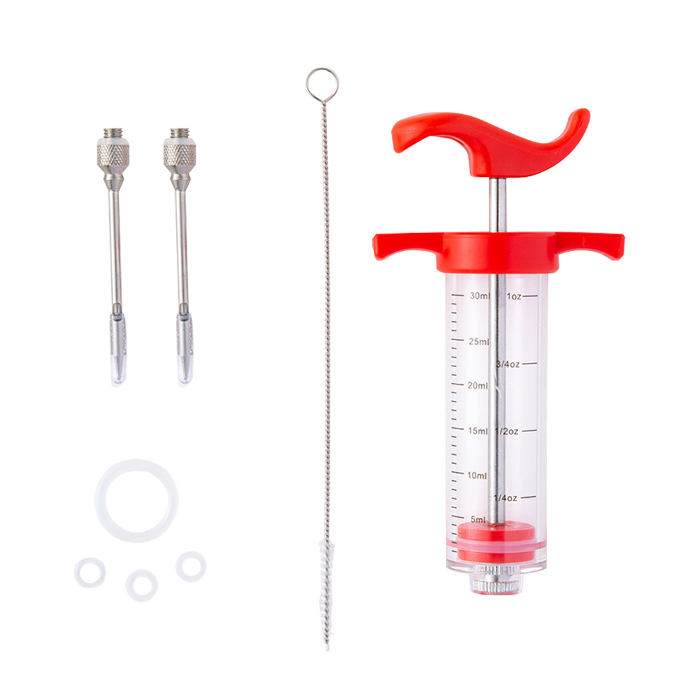 

BBQ Stainless Steel Needle Syringe Kithen Marinade Meat Juice Injector Set, 501 Original