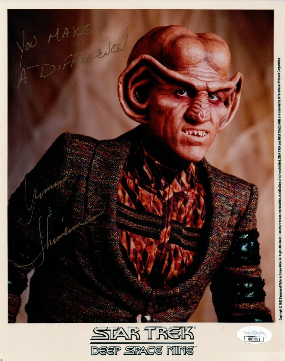 Armin Shimerman Signed Autographed 8X10 Photo Poster painting Star Trek DS9 Quark JSA QQ36932