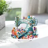 (US Local)Acrylic Special Shape Sewing Machine Desktop Diamond Art Kits for Home Office Decor