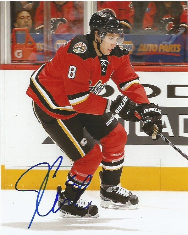 Calgary Flames Joe Colbourne Signed Autographed 8x10 Photo Poster painting COA B