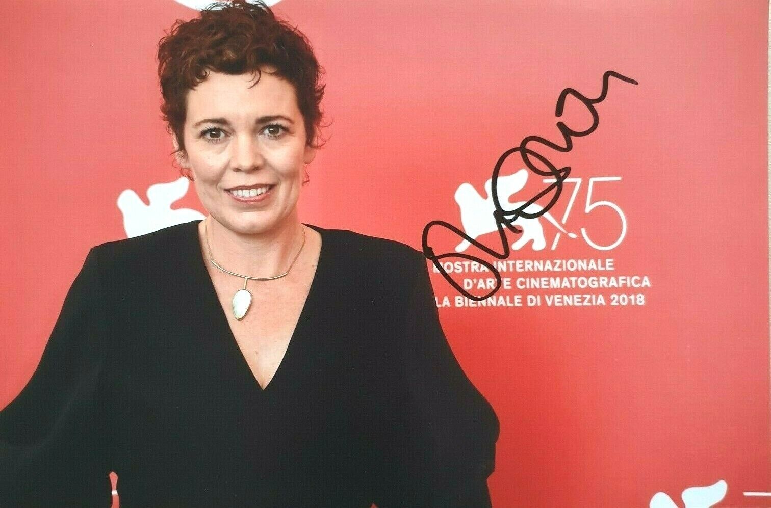 OLIVIA COLMAN In-Person Signed Autographed Photo Poster painting RACC COA The Favourite Father