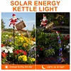 Christmas Santa Solar Kettle Lights Solar Watering Can Lights Outdoor Decoration
