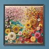 Scherenschnitt Frühlings- und Herbstblumen - speziell geformte Diamantmalerei - 30*30cm