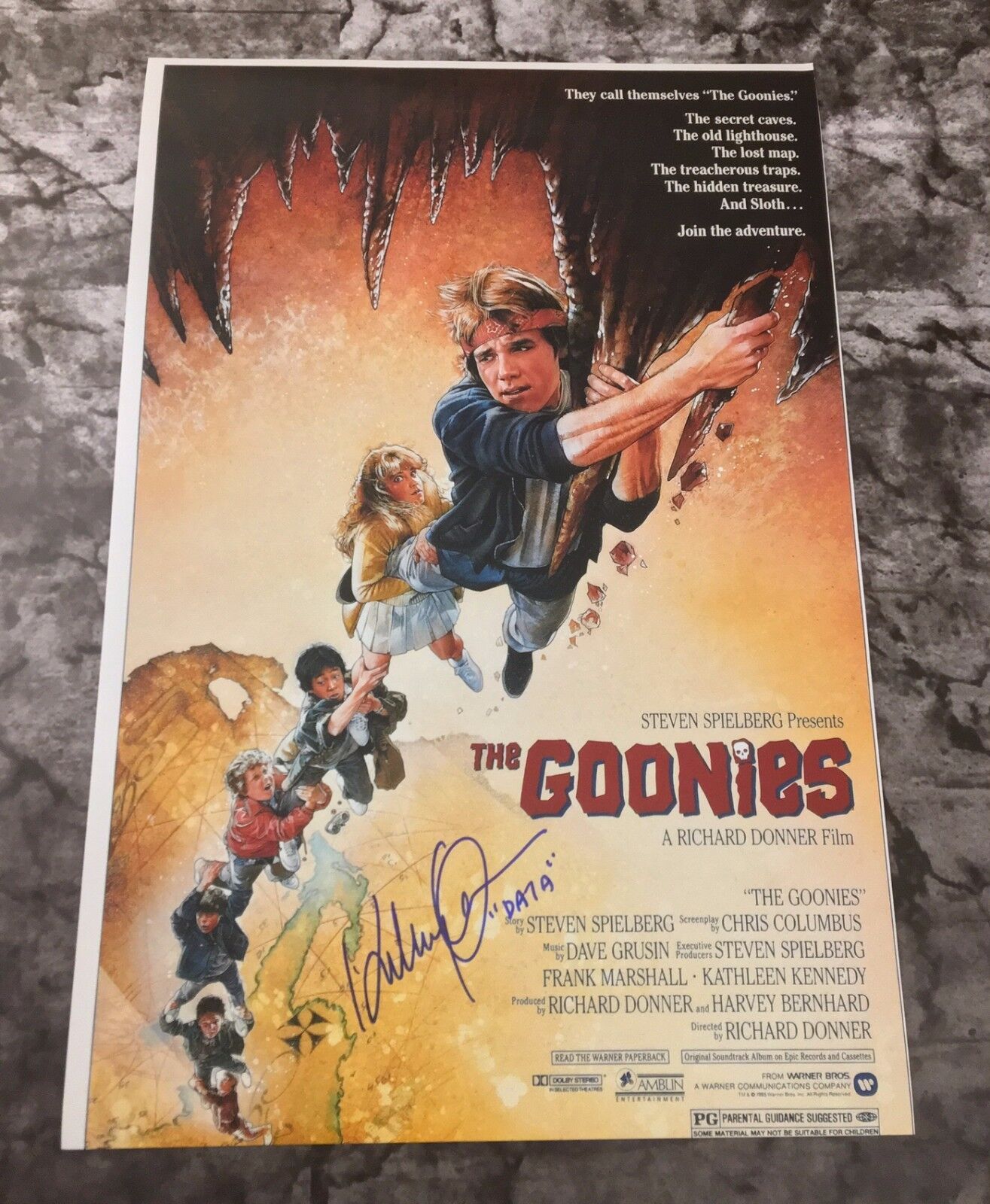 GFA The Goonies Data * JONATHAN KE QUAN * Signed Autograph 12x18 Photo Poster painting AD1 COA