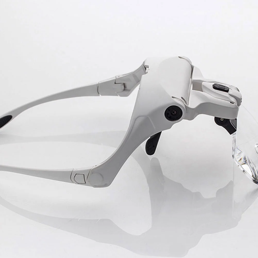 Magnifying Glasses Loupe Headband Magnifier with LED Light Jeweler Tools