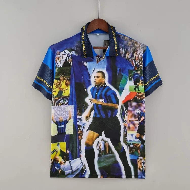 Inter Milan Ronaldo 10 Retro Shirt Kit 1997-1998