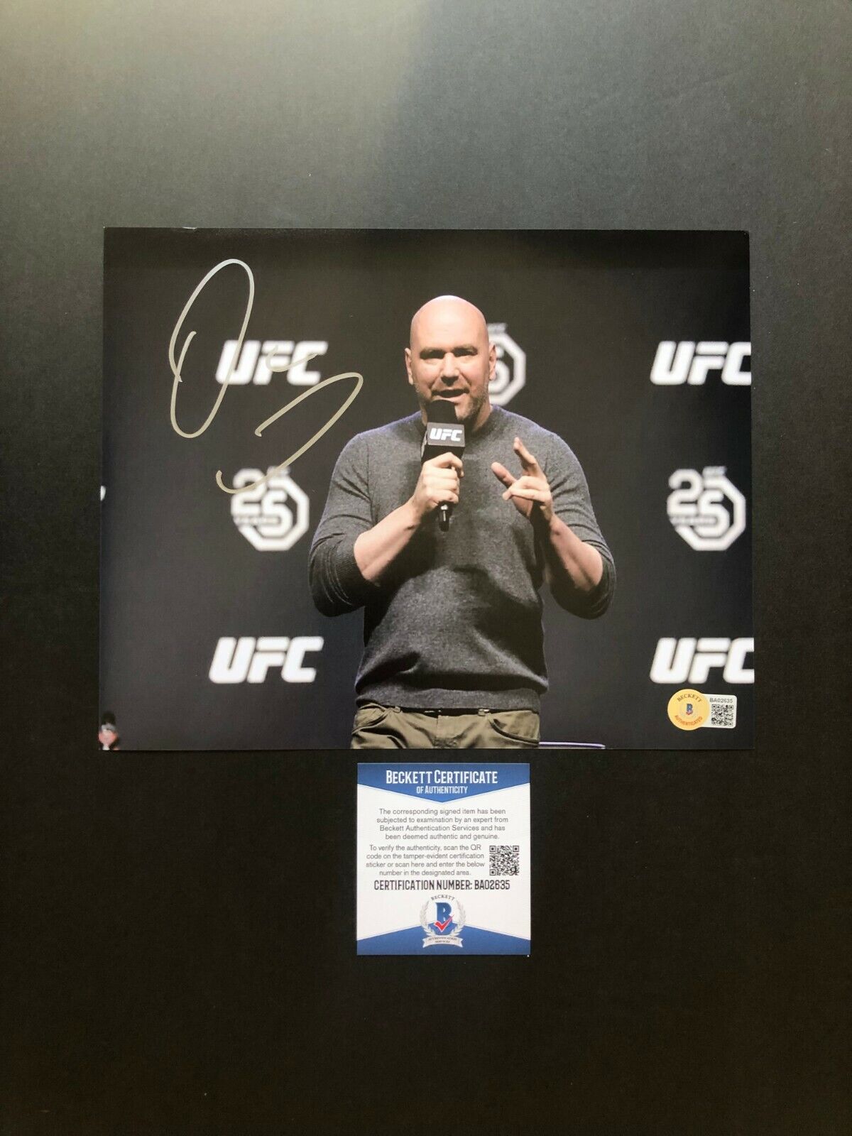 Dana White Hot! signed autographed UFC MMA 8x10 Photo Poster painting Beckett BAS coa