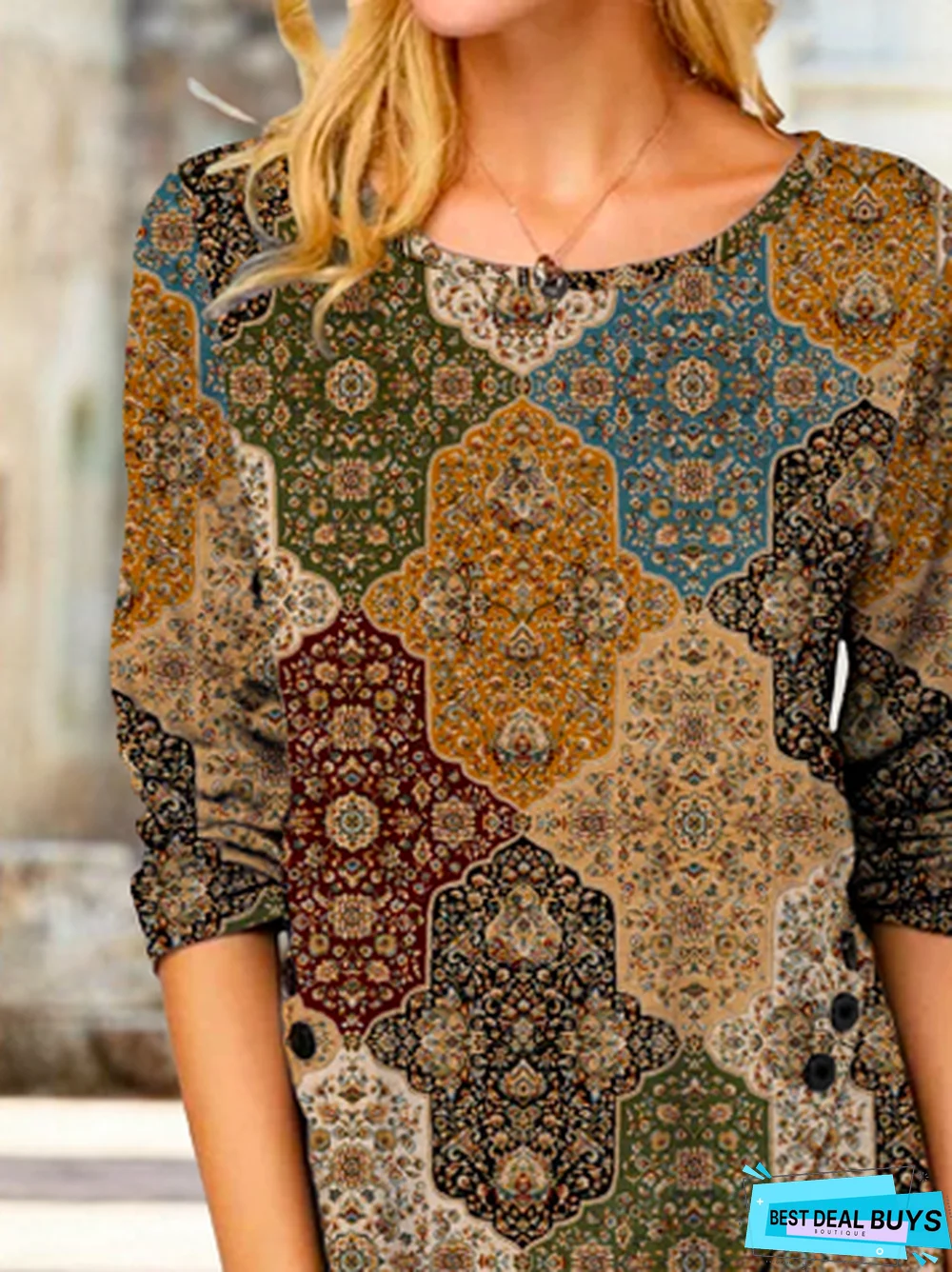 Loose Ethnic T-Shirt tunic