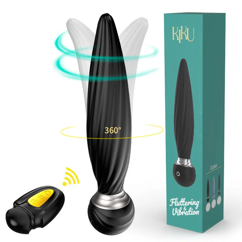 Vavdon - Female Masturbation Vibrator 360 Degree Remote Control Rotating Plug Anal Prostate Massager - ZDB-37 mysite vavdon