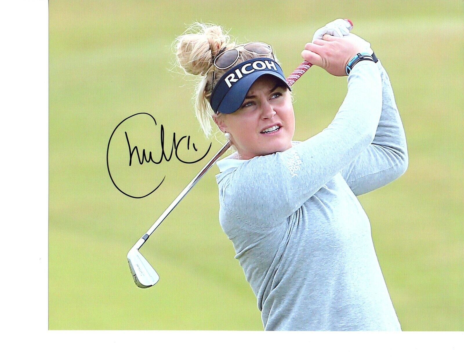 Charley Hull LPGA superstar hand signed autograph 8x10 golf Photo Poster painting coa England