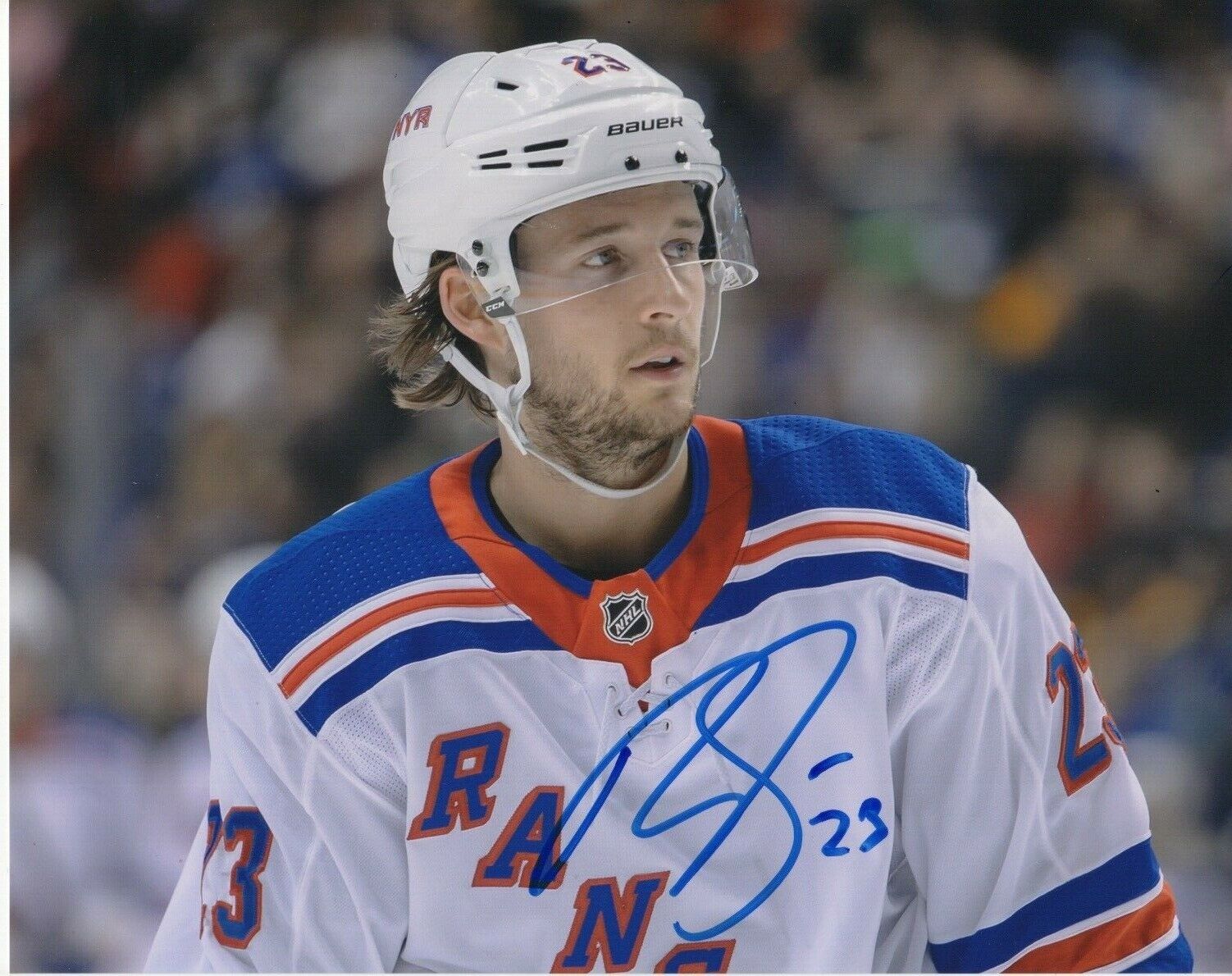 New York Rangers Ryan Spooner Autographed Signed 8x10 NHL Photo Poster painting COA #6