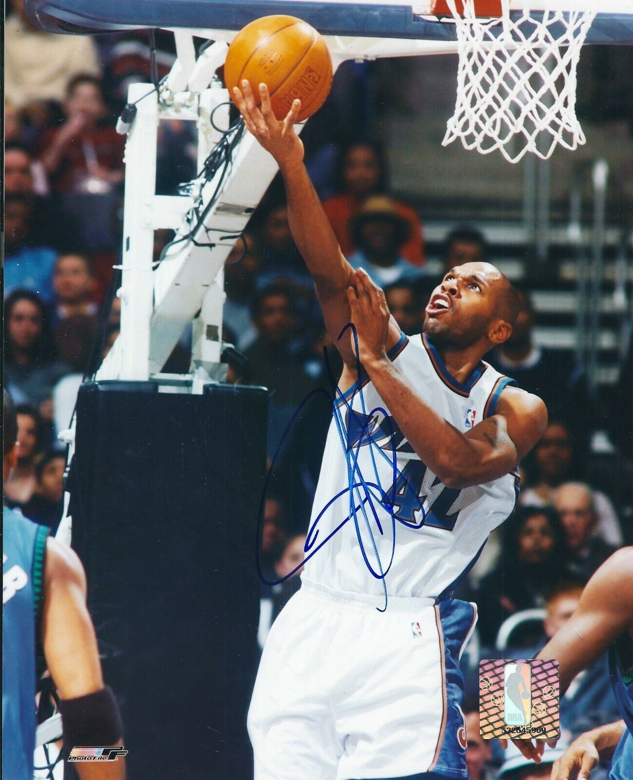 Autographed JERRY STACKHOUSE Washington Wizards 8x10 Photo Poster painting w/COA