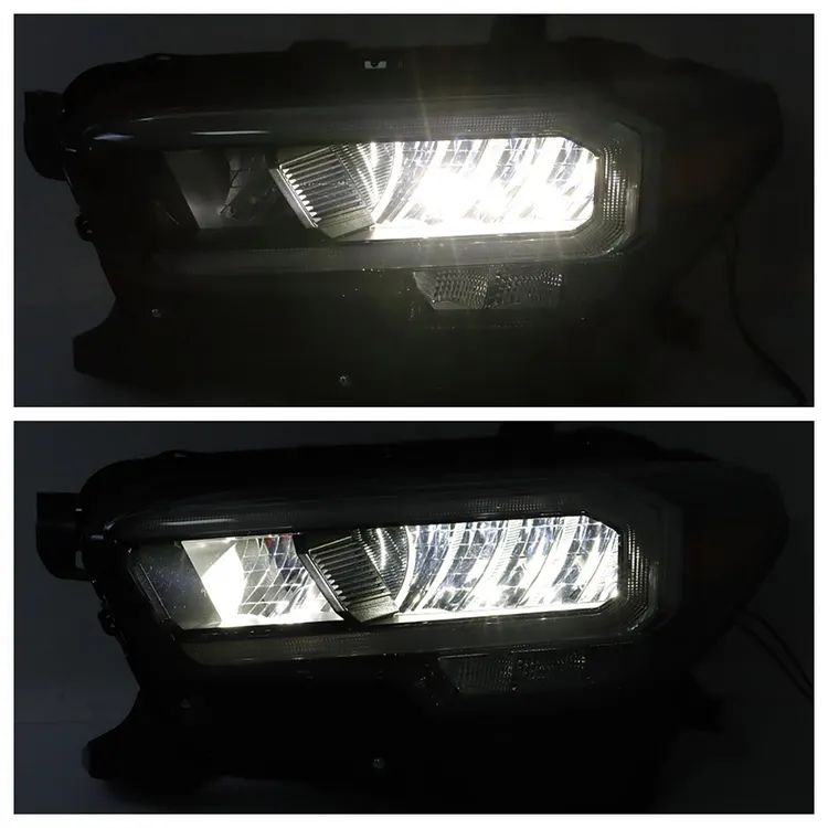 Silscvtt Headlights Assembly Replacement for Toyota Tacoma Limited/TRD 2020-2023 Black Housing Reflector Headlamp Driver and Passenger Side 8115004290, 8111004290