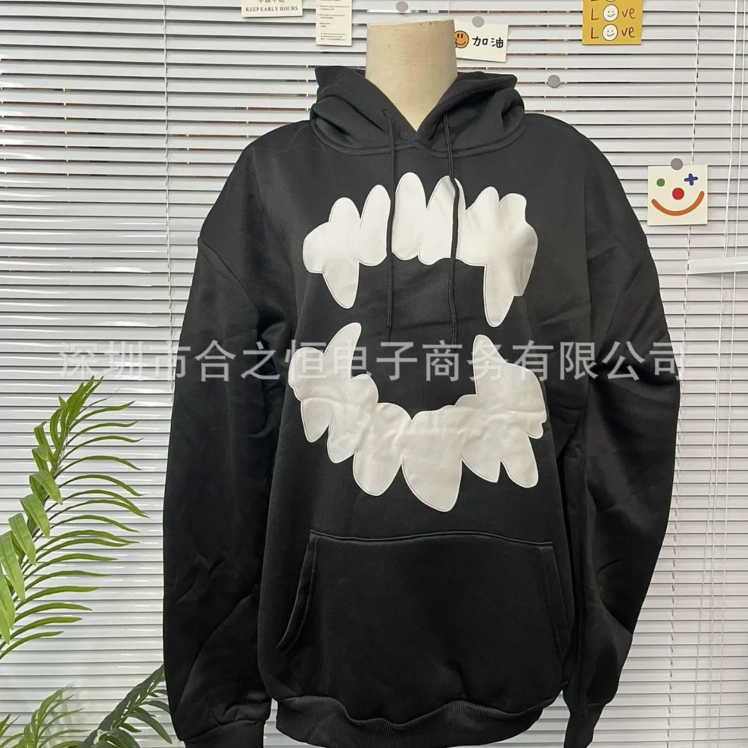 Churchf Churchf 2023 New Fashion Print Casual Loose Hooded Long-Sleeved Hoodie Woman