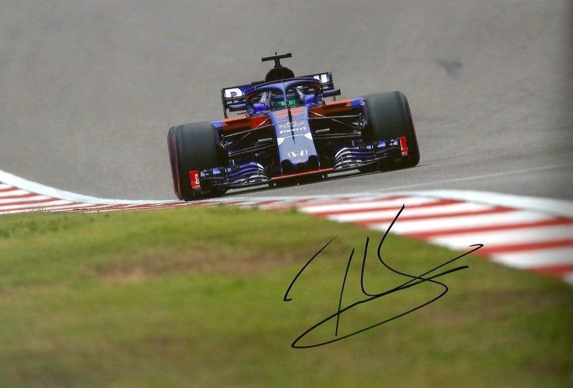 F1 Brendon Hartley TORO ROSSO 2018 autograph, In-Person signed Photo Poster painting