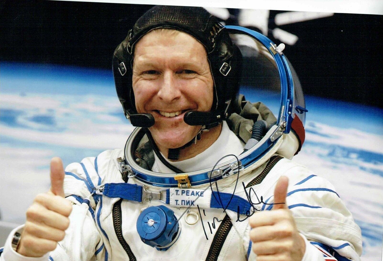 Tim PEAKE British Space Astronaut ESA Signed Autograph 12x8 Photo Poster painting 3 COA AFTAL