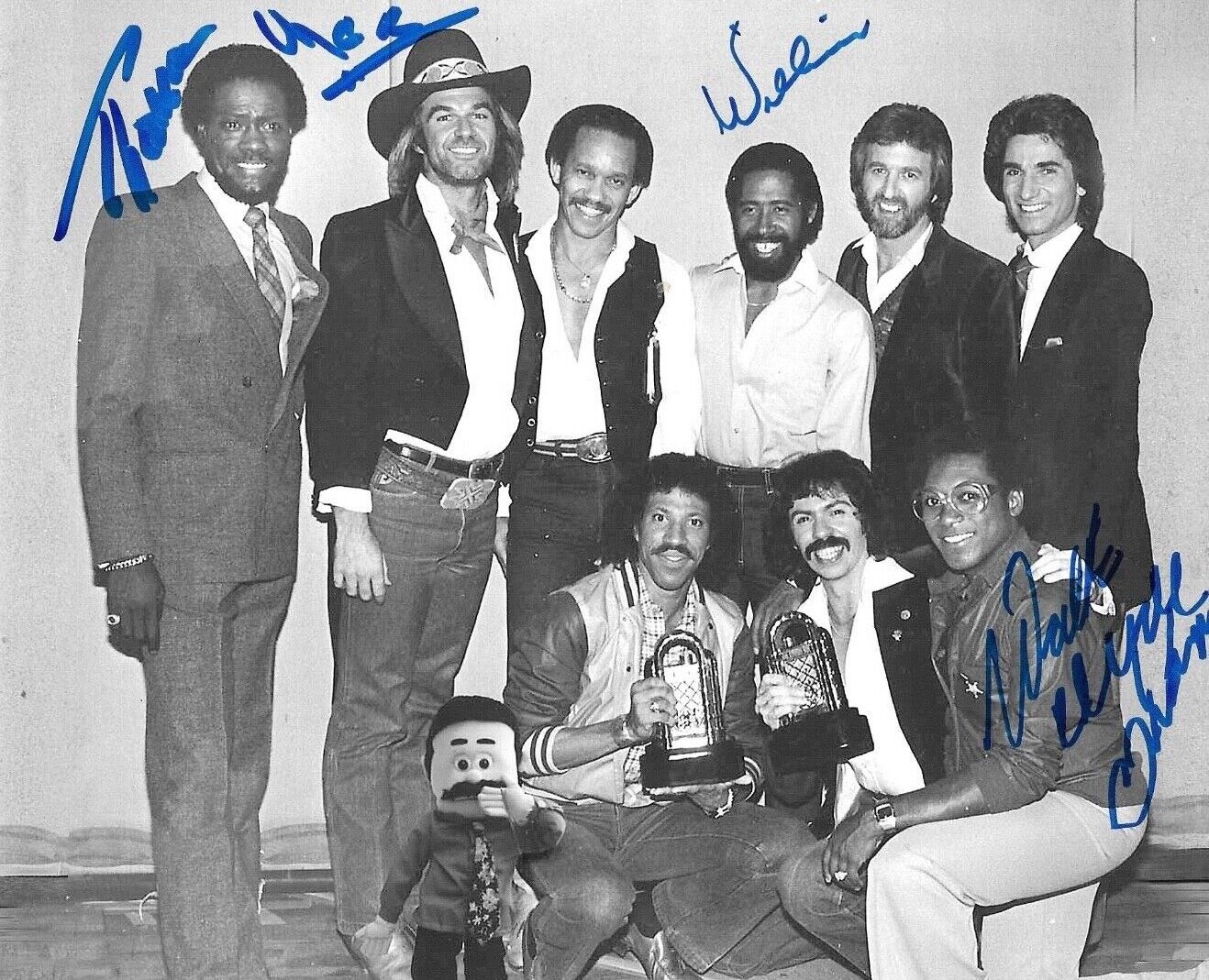 * COMMODORES * signed 8x10 Photo Poster painting * WILLIAM KING, WALTER ORANGE & MCCLARY * 2