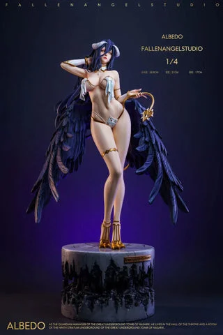 Fallen Angel Studio アルベド FA STUDIO ALBEDO Overlord 1/4 Scale Resin Statue In Stock EX