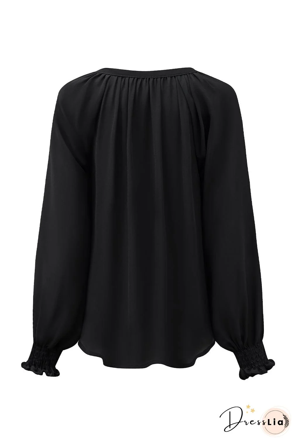 Casual V Neck Long Sleeve Shirt