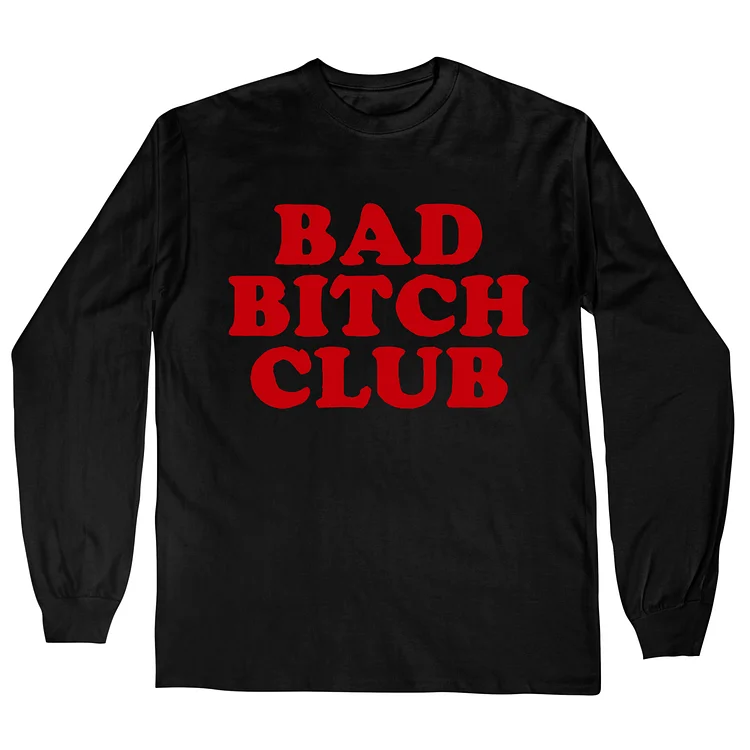 Teecade Teecade Bad Bitch Club Vintage Gym Long Sleeves T-shirt