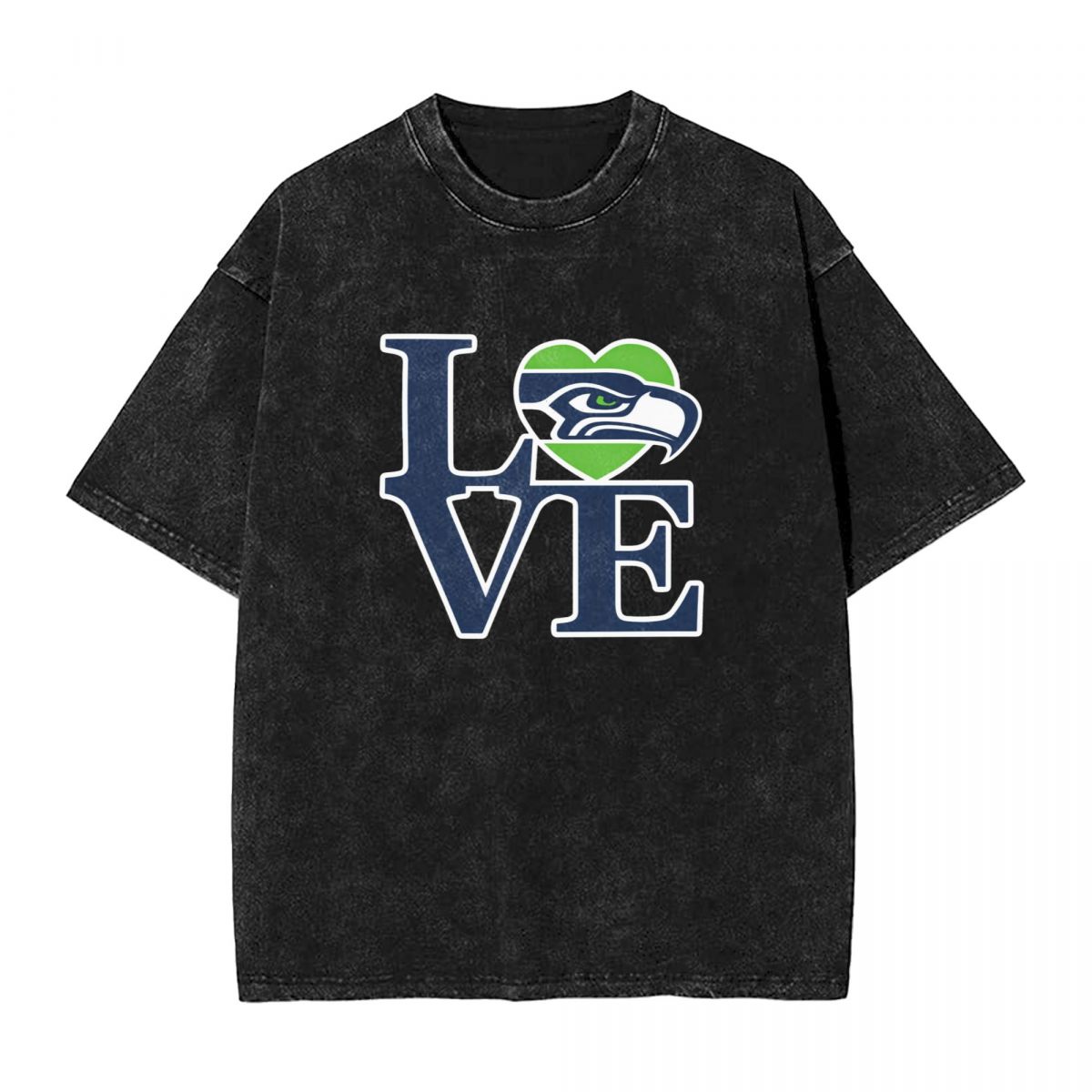 Seattle Seahawks Love Vintage Oversized T-Shirt Men's