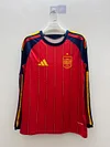 2026 Long Sleeve Spain Home Football Shirt 1:1 Thai Quality