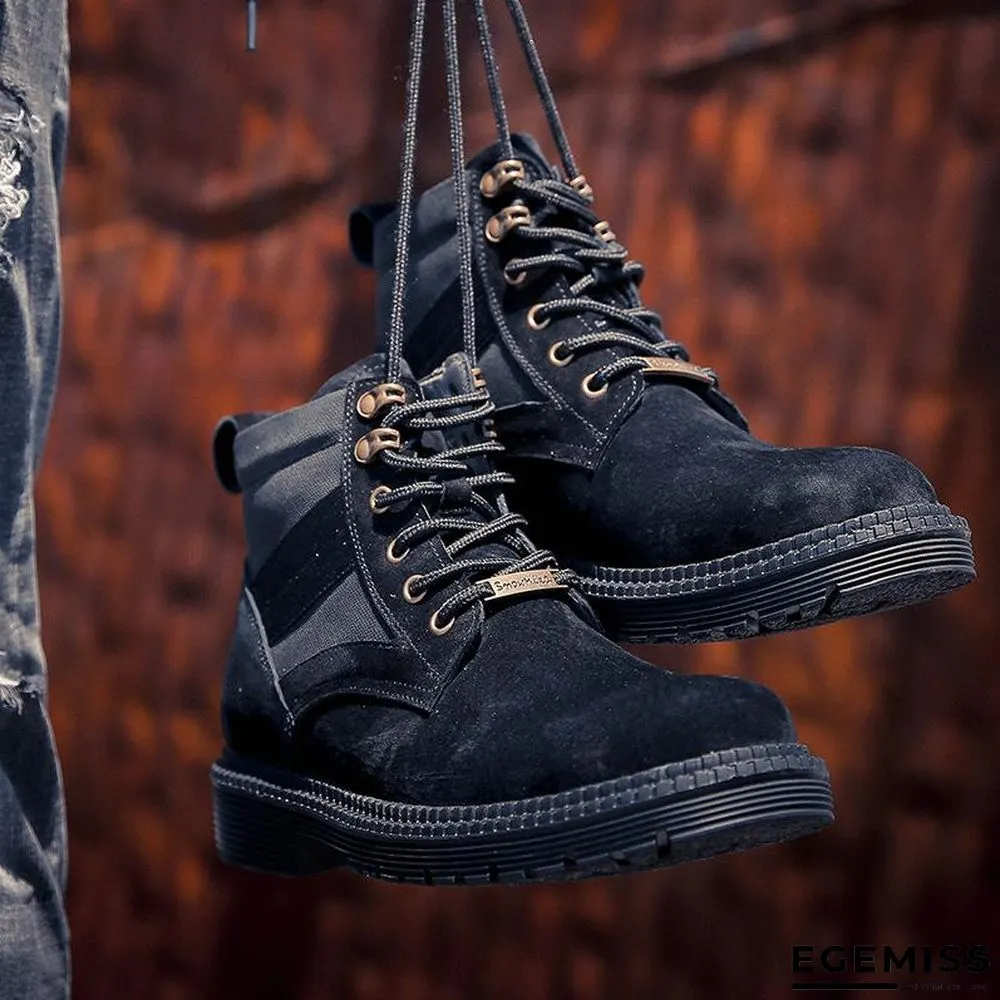 Martin Boots Mens British Outdoor Riding Casual High-Top Shoes Leather Trendy Brand | EGEMISS