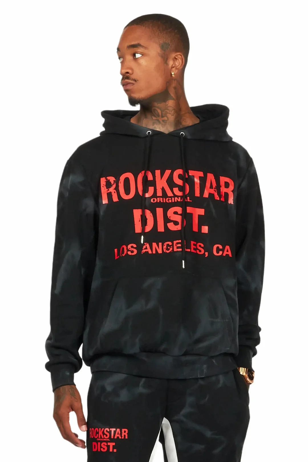 Nelly Black/Red Graphic Hoodie