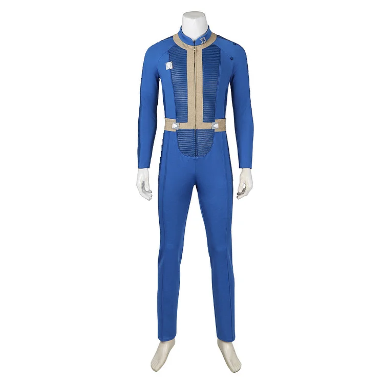Fallout (2024) Maximus Vault 33 Men's Blue Bodysuit Shelter Vault Dweller Outfits Cosplay Costume Halloween Carnival Suit