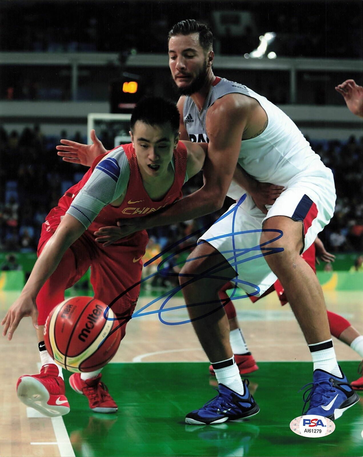 JOFFREY LAUVERGNE signed 8x10 Photo Poster painting PSA/DNA Chicago Bulls Autographed