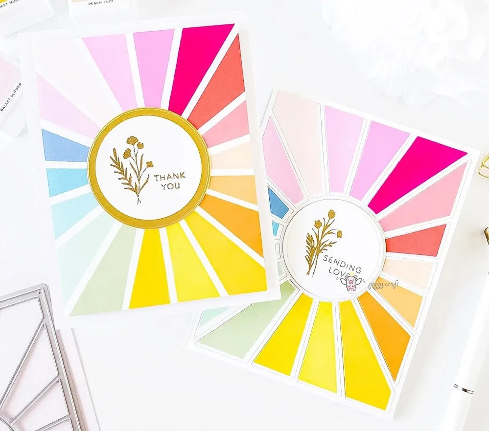 Piggy Craft metal cutting dies cut die mold Sun shining frame Scrapbook paper craft knife mould blade punch stencils dies