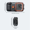 TELESIN IP68 Waterproof Diving Phone Case Bluetooth-Compatible Anti-fog 30m Underwater Photography Phone Housing