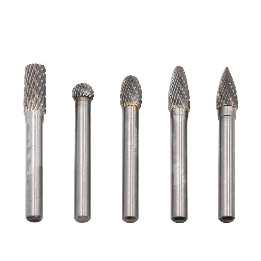 

5pcs/set Tungsten Carbide Rotary File Burr Rasp Drill Grinding Wood Grinder, 501 Original