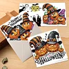 6PCS DIY Diamond Art Greeting Cards Congratulations Cards & Gifts (Halloween)