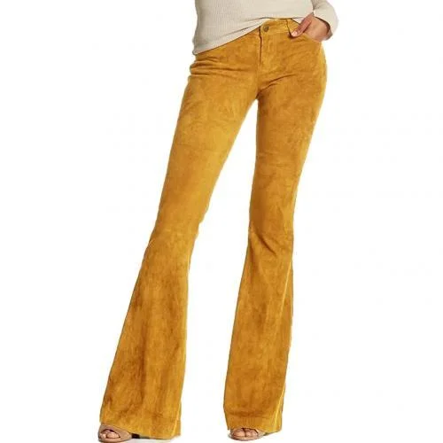 Vintage Retro Casual High Waist Wide Leg Pants Bell-Bottom