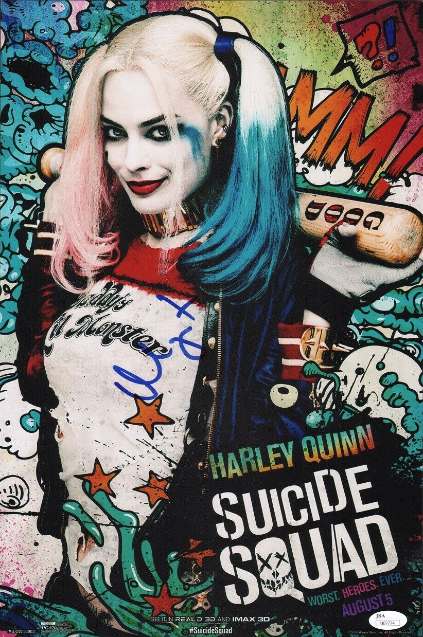 MARGOT ROBBIE Authentic Hand-Signed HARLEY QUINN SUICIDE SQUAD