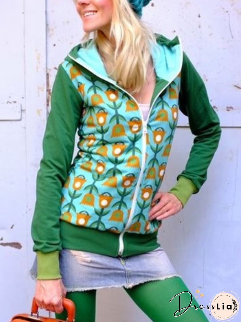 Casual Long Sleeve Plus Size Hoodie Outwear