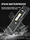 LED Ultra Slim Flashlight with Pen Clip Portable Pocket Flashlight for Hiking