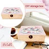 Bo&icirc;te de rangement en diamant en bois pour adultes &eacute;l&eacute;phant lunaire bricolage en bois et art en diamant