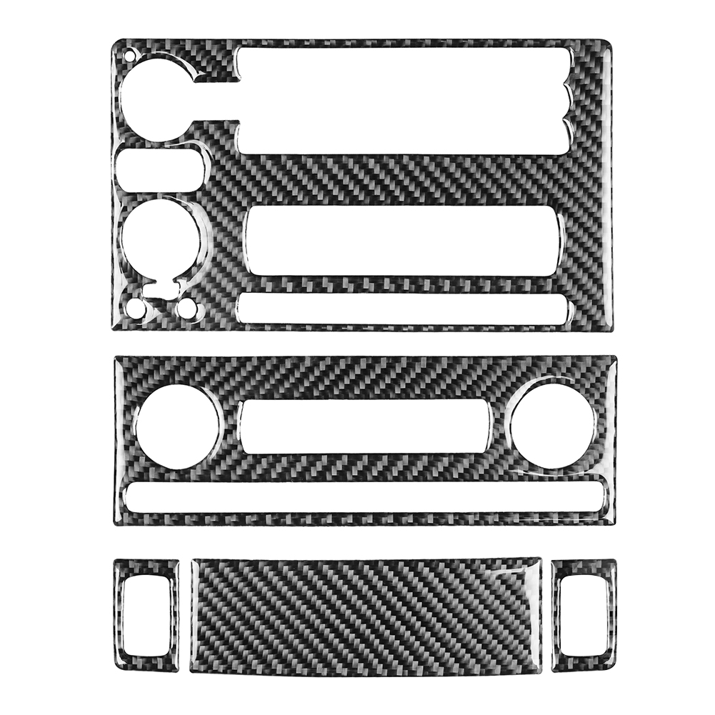 

5pcs/set Carbon Fiber Console Control Panel Trim for Chevrolet Corvette C6, 501 Original