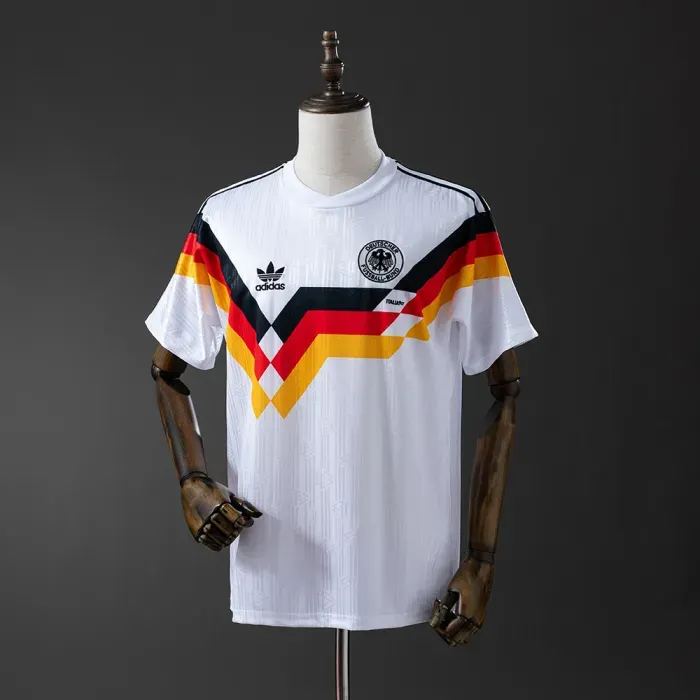 1990 Retro Germany Home Soccer Jersey