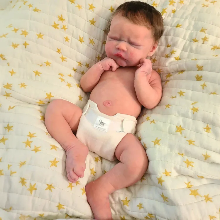  12"&16" Flexible Solid Platinum Liquid Full Silicone Reborn Doll Baby Boy or Girl Named Hamira and Safina - Reborndollsshop®-Reborndollsshop®
